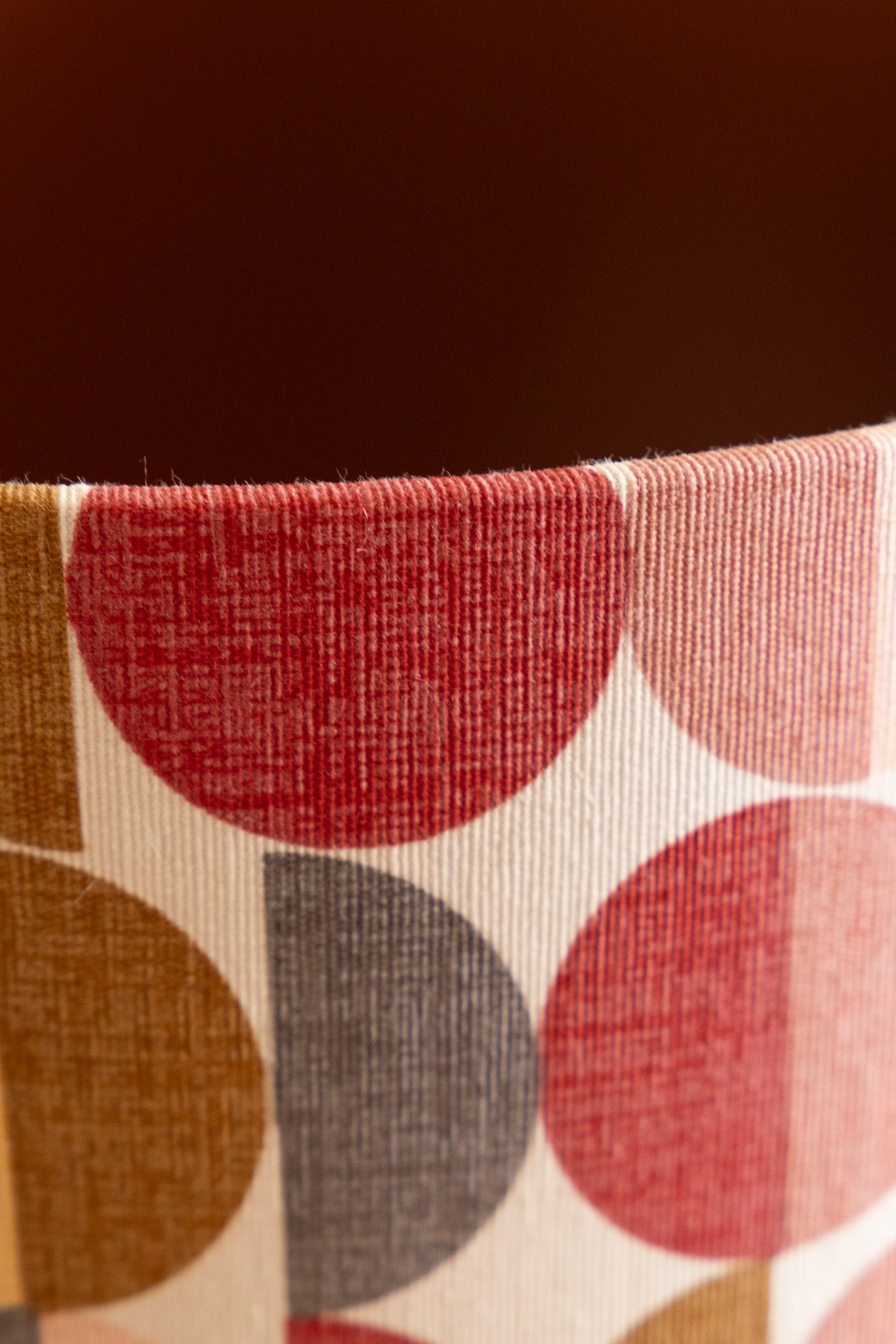 Warm Tone Circles - Bronze Interior Κυλινδρικό Καπέλο Φωτιστικού