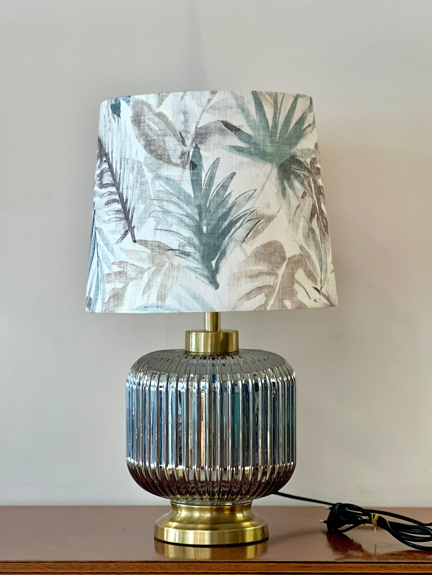 Aurora Smoked Glass Table Lamp Base