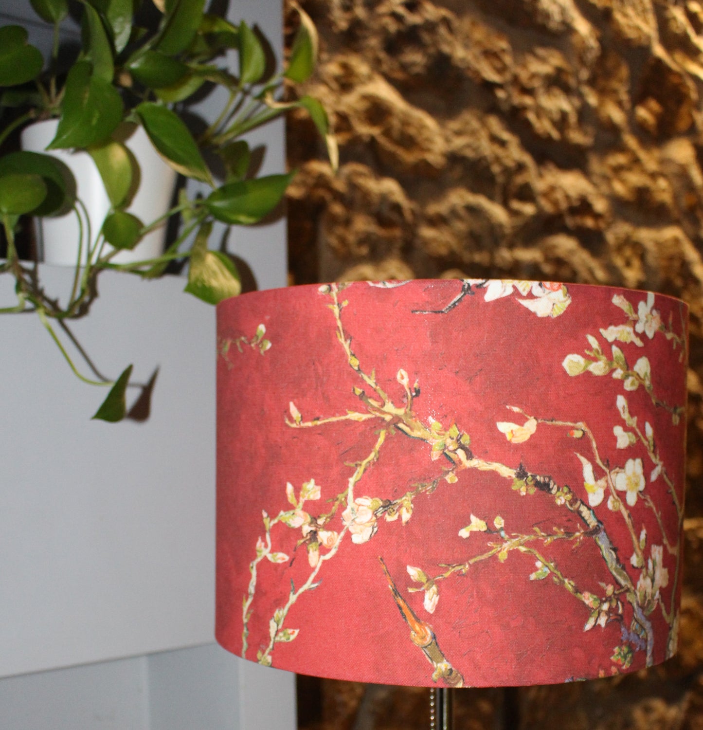 Almond Blossoms Red Van Gogh Κυλινδρικό Αμπαζούρ