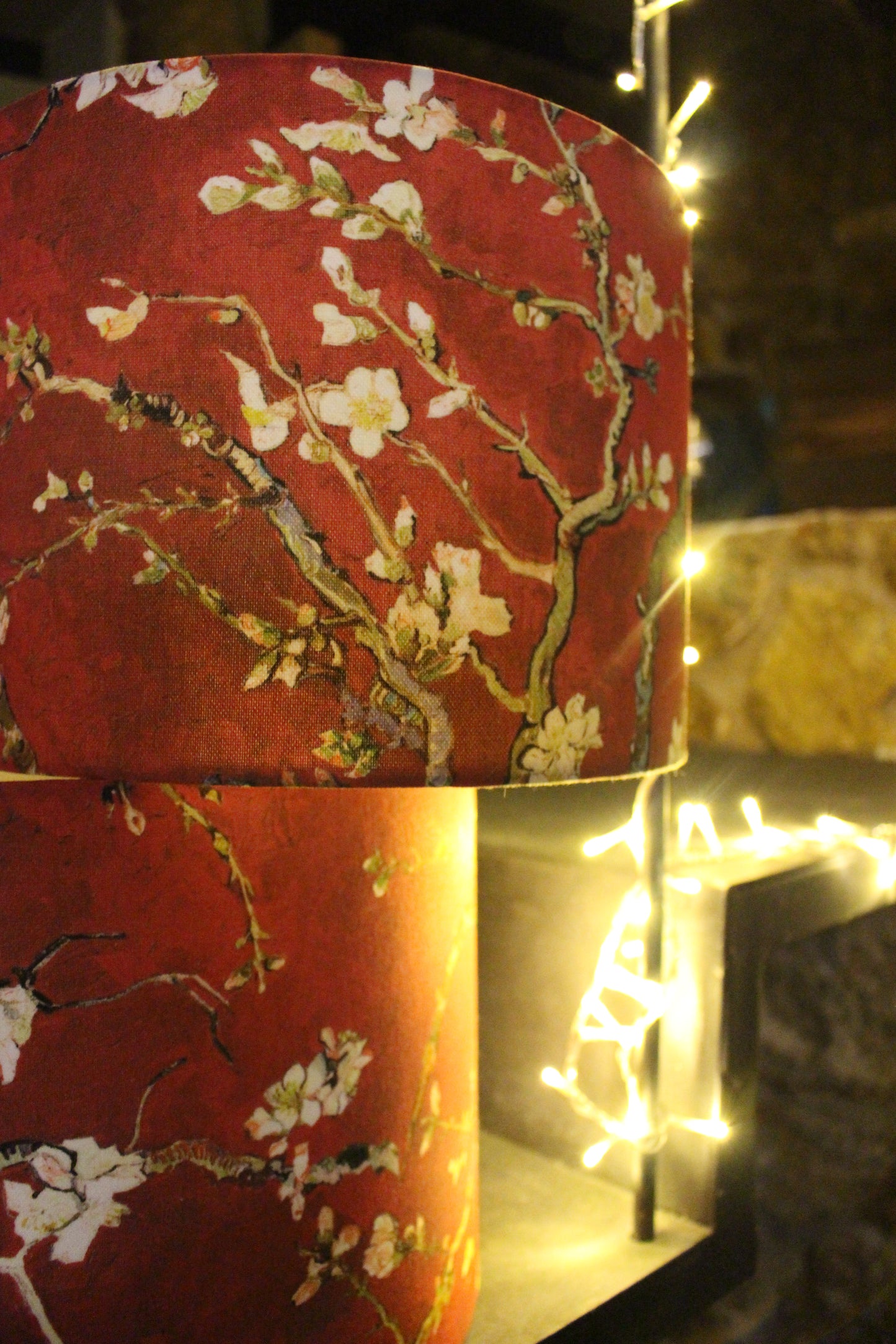 Almond Blossoms Red Van Gogh Κυλινδρικό Αμπαζούρ