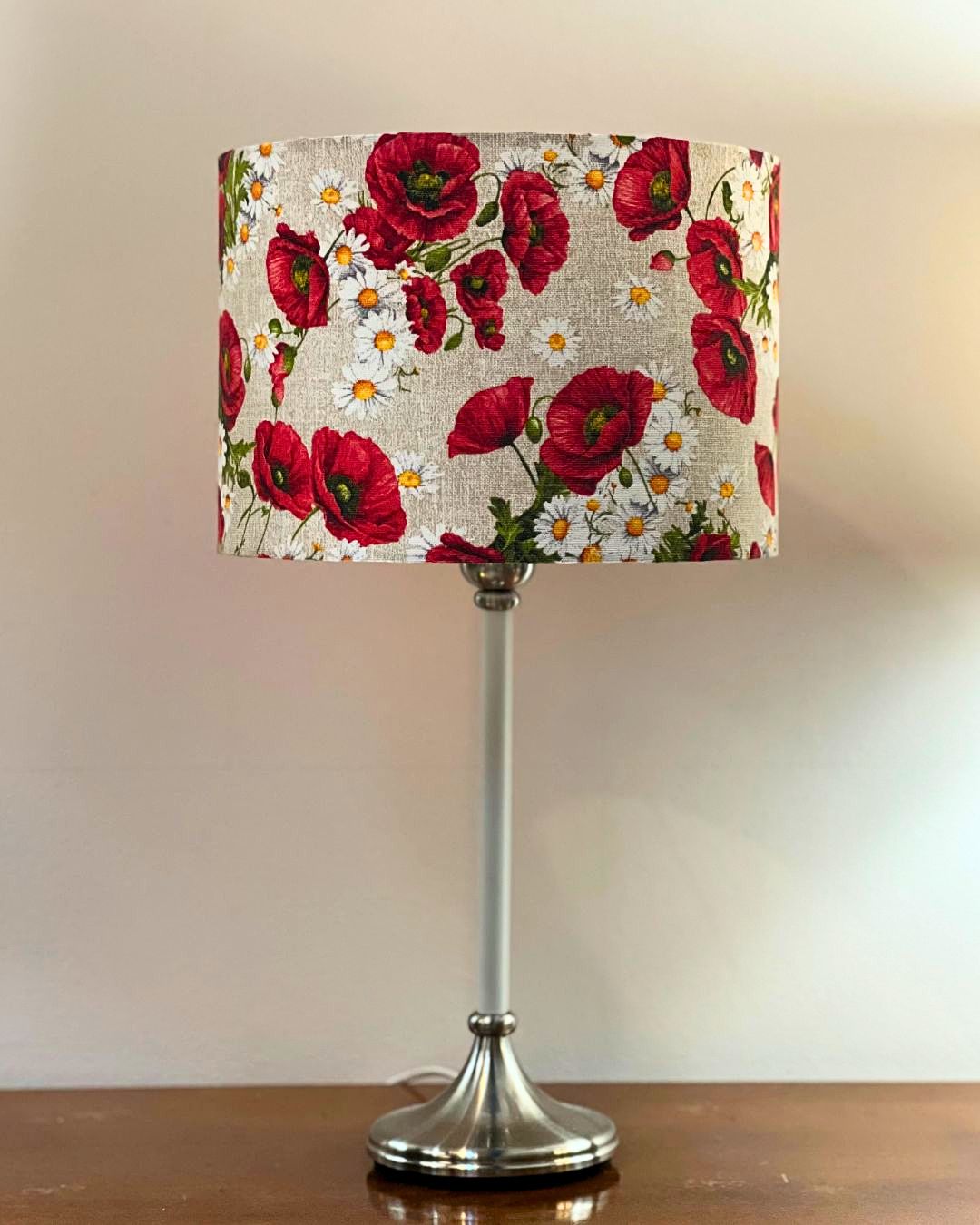 Poppies Drum Lampshade
