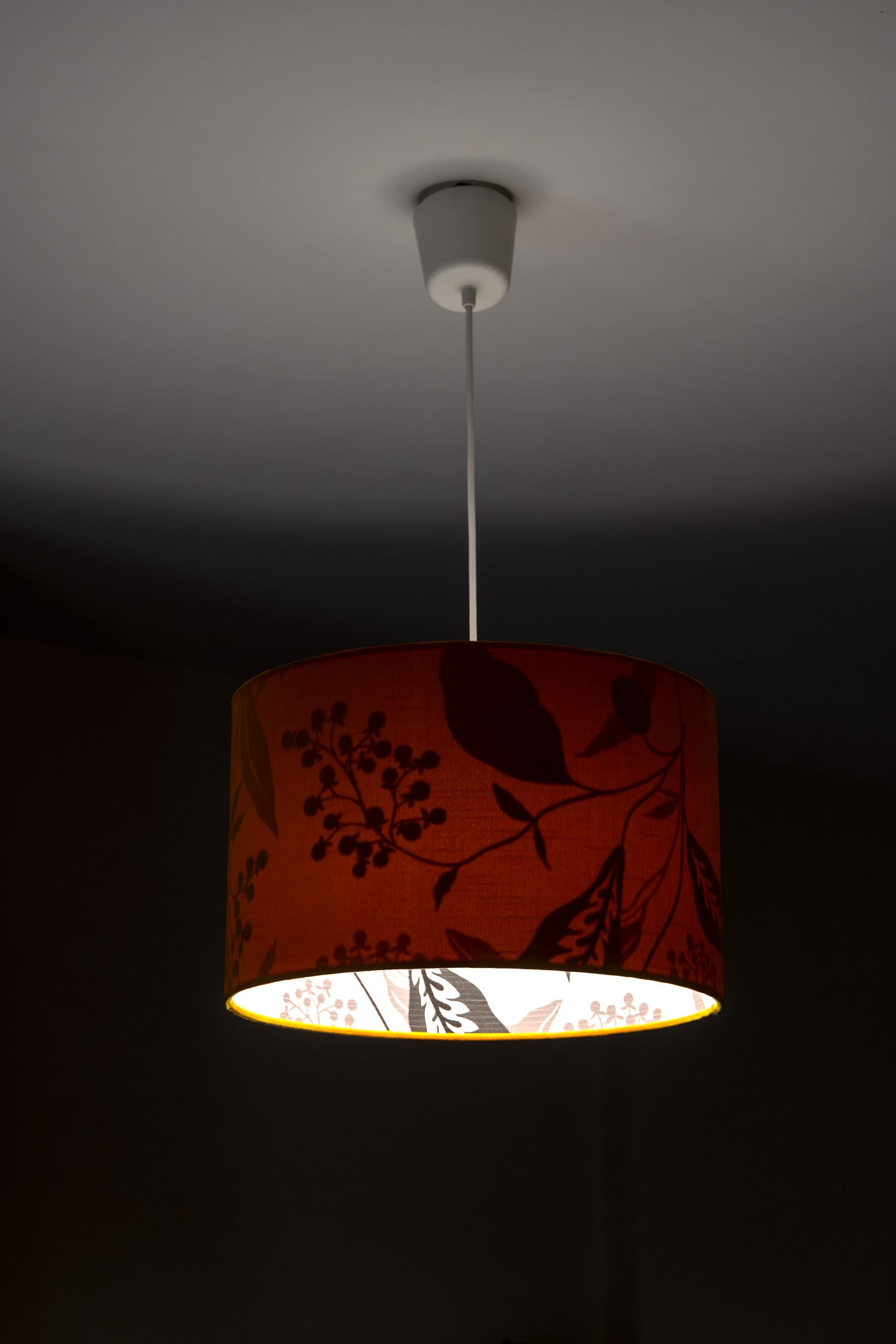 Nantina - Yellow Velvet Drum Lampshade