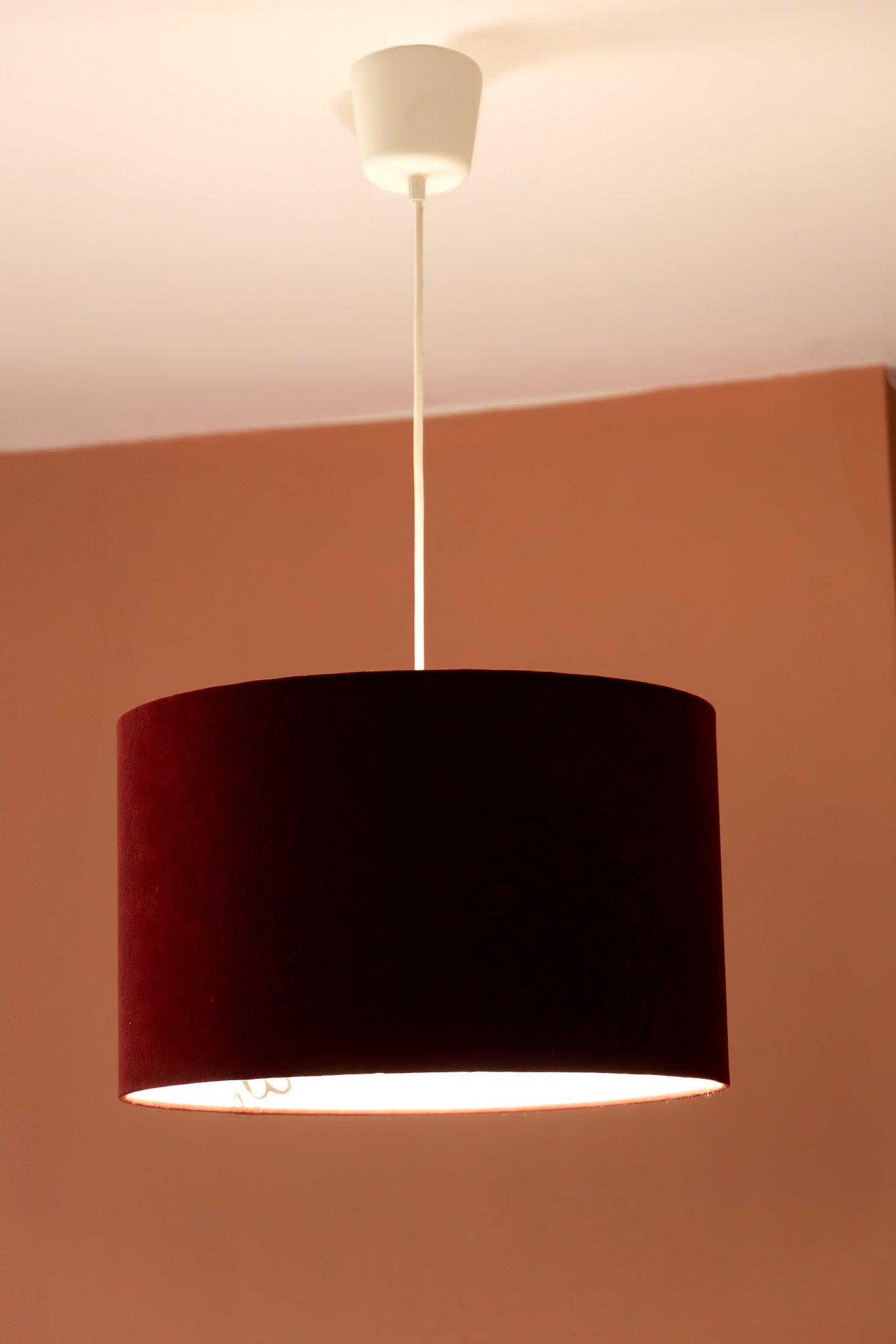 Black Cloves - Red Velvet Drum Lampshade