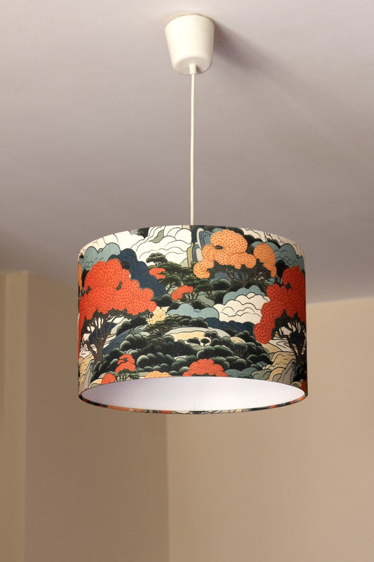 Cherry Trees Drum Lampshade