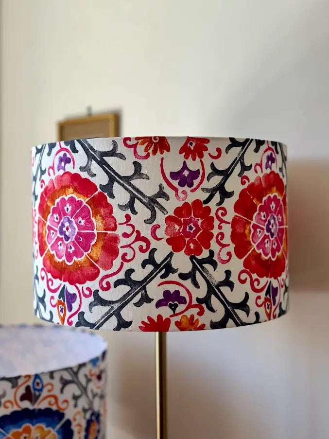 Garden of Time Red Drum Lampshade