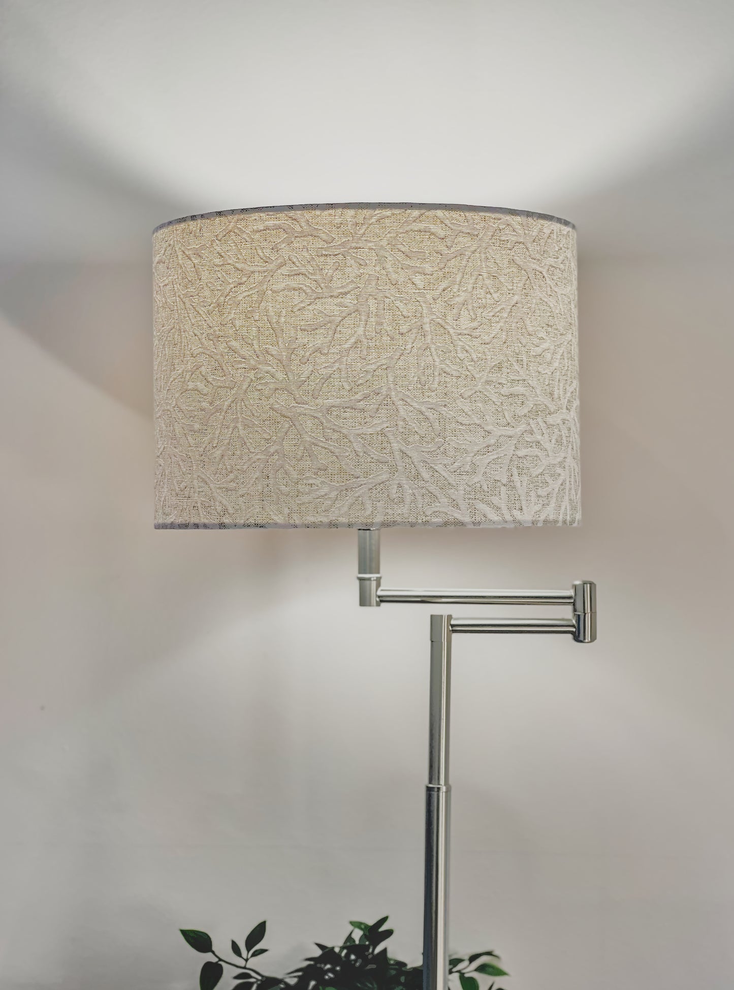 Beige Coral Abat-jour Cylindrique
