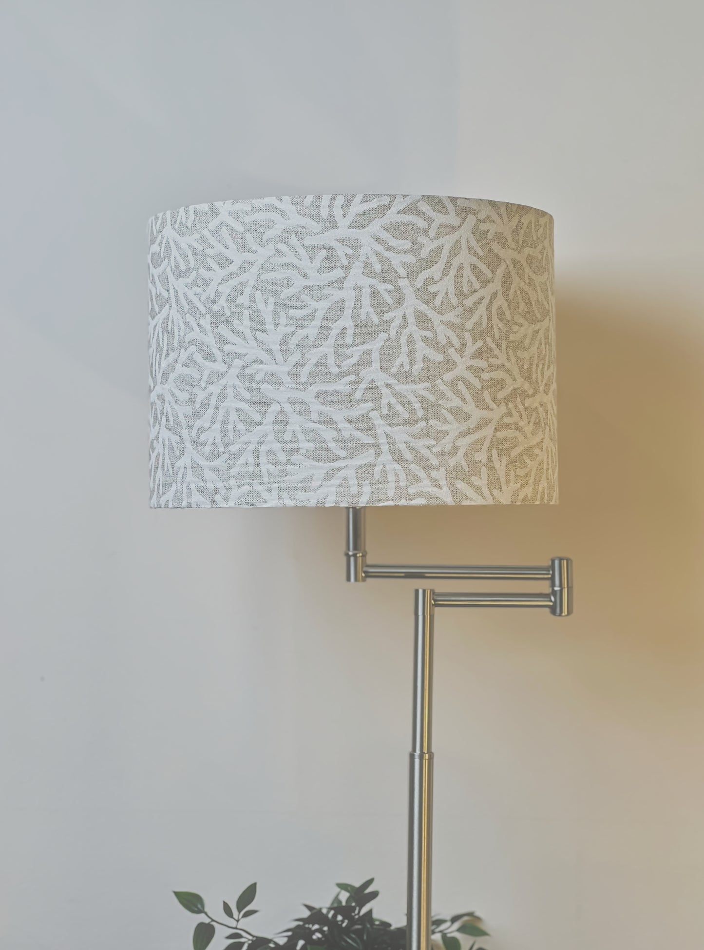 Beige Coral Abat-jour Cylindrique