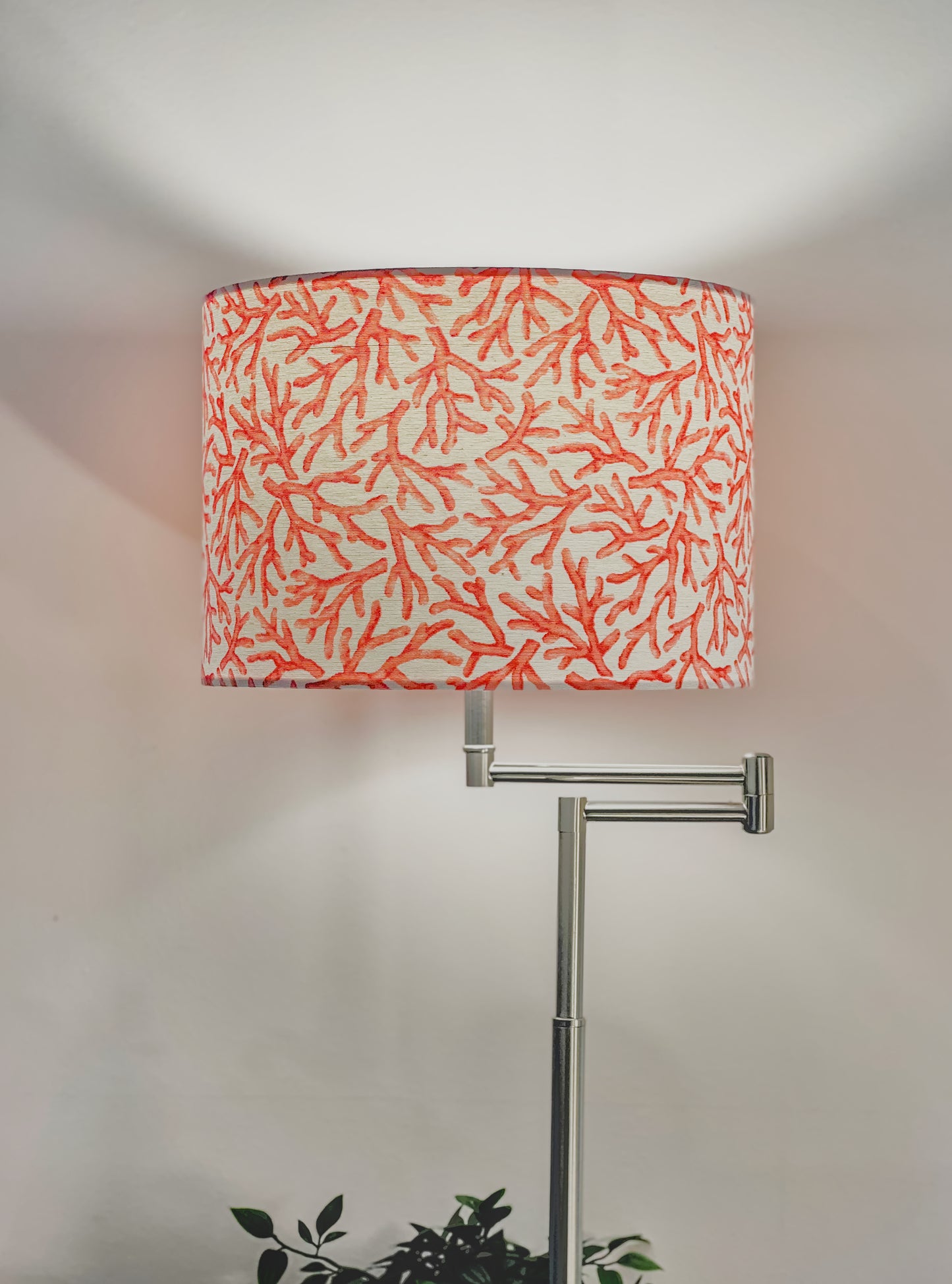 Red Coral Drum Lampshade