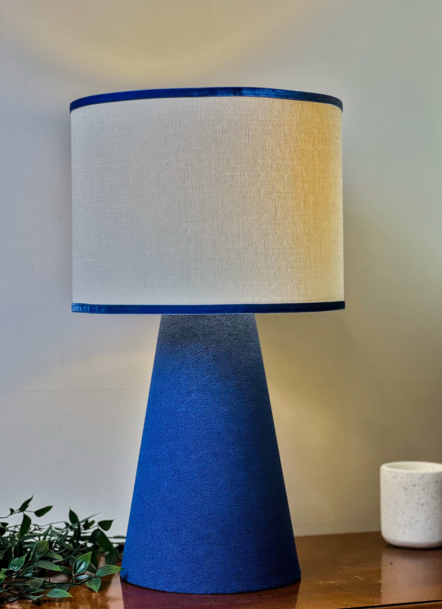 Celeste Handmade Table Lamp with Blue Base