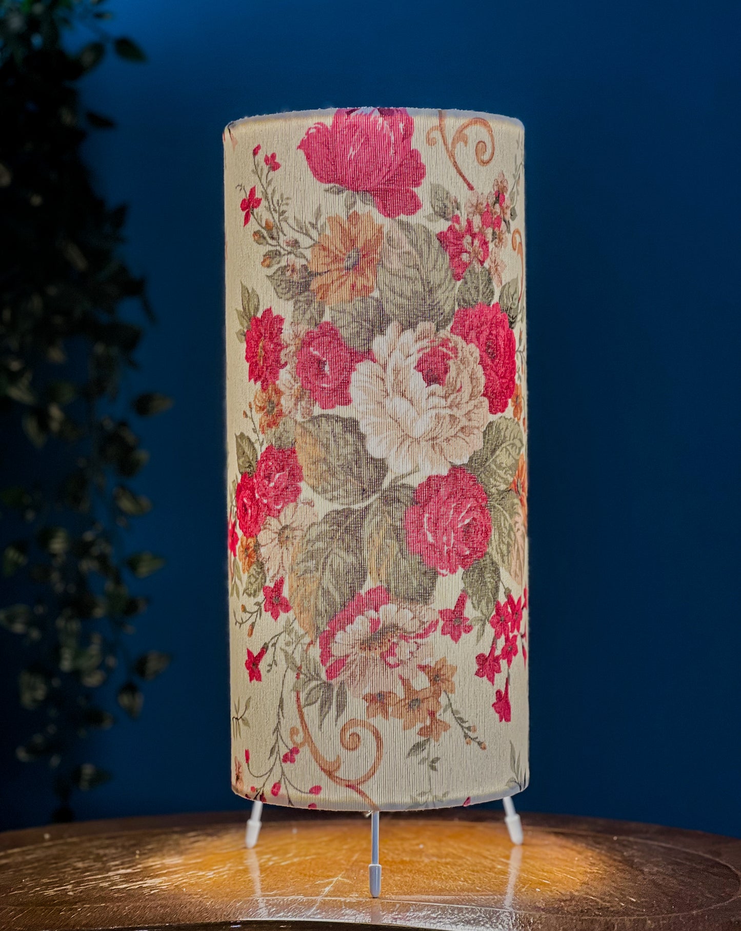 Rosalie Red Lampe de table colonne