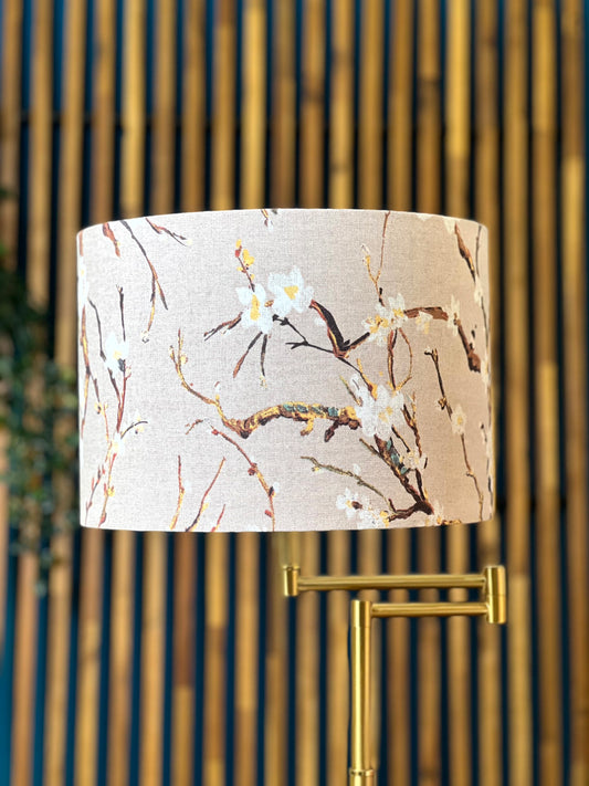 Almond Blossoms Beige Van Gogh Abat-jour Cylindrique